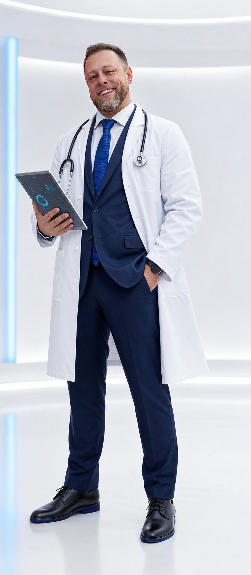 Professional Maximo support specialist holding a tablet